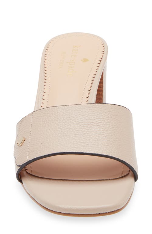 Kate Spade New York Groove Slide Sandal In Warm Beige