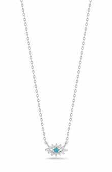 SPHERA MILANO CZ Evil Eye Pendant Necklace