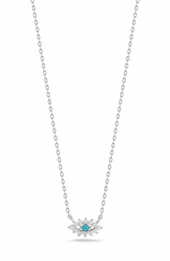 SPHERA MILANO CZ Evil Eye Pendant Necklace