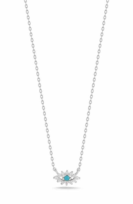 SPHERA MILANO CZ Evil Eye Pendant Necklace