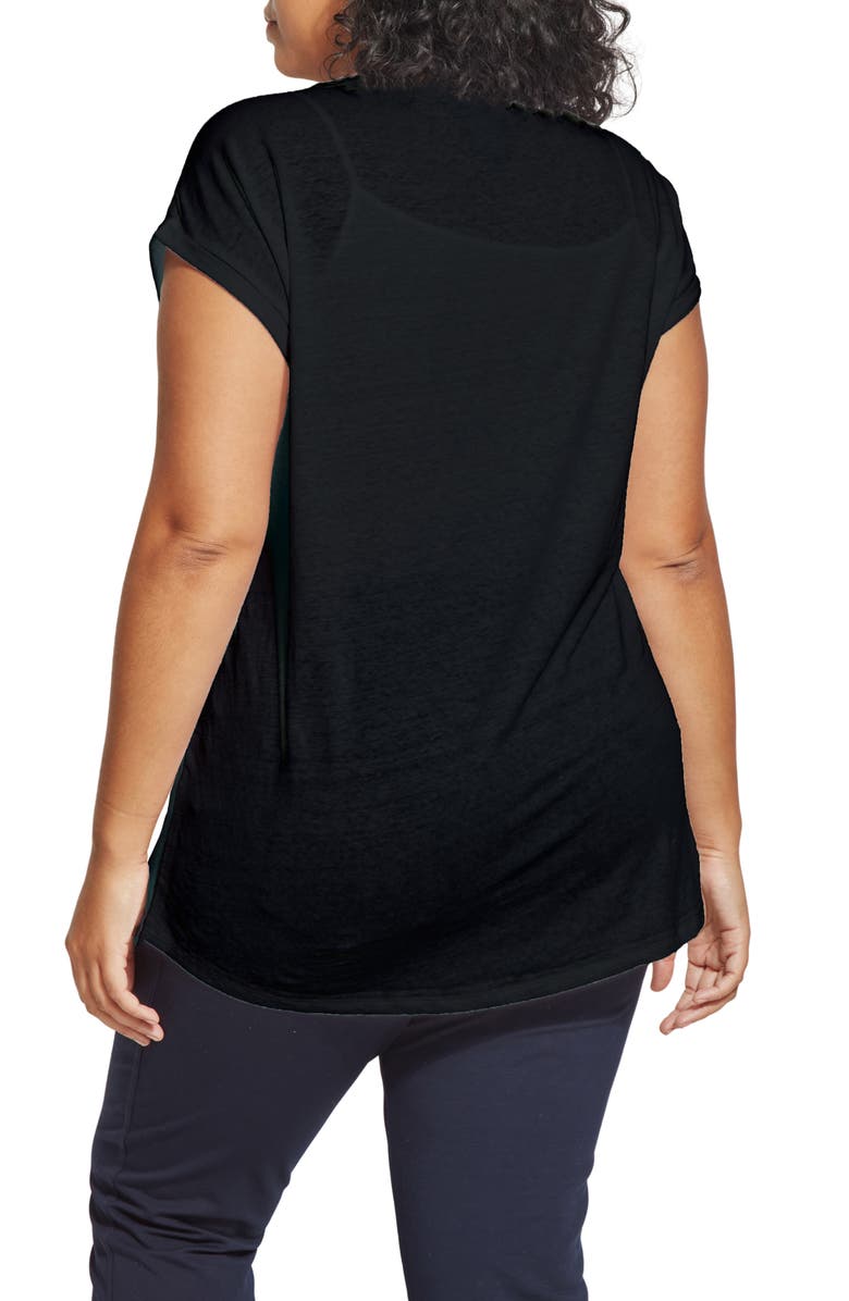 Lysse Classic Scoop Neck T-Shirt, Alternate, color, Black