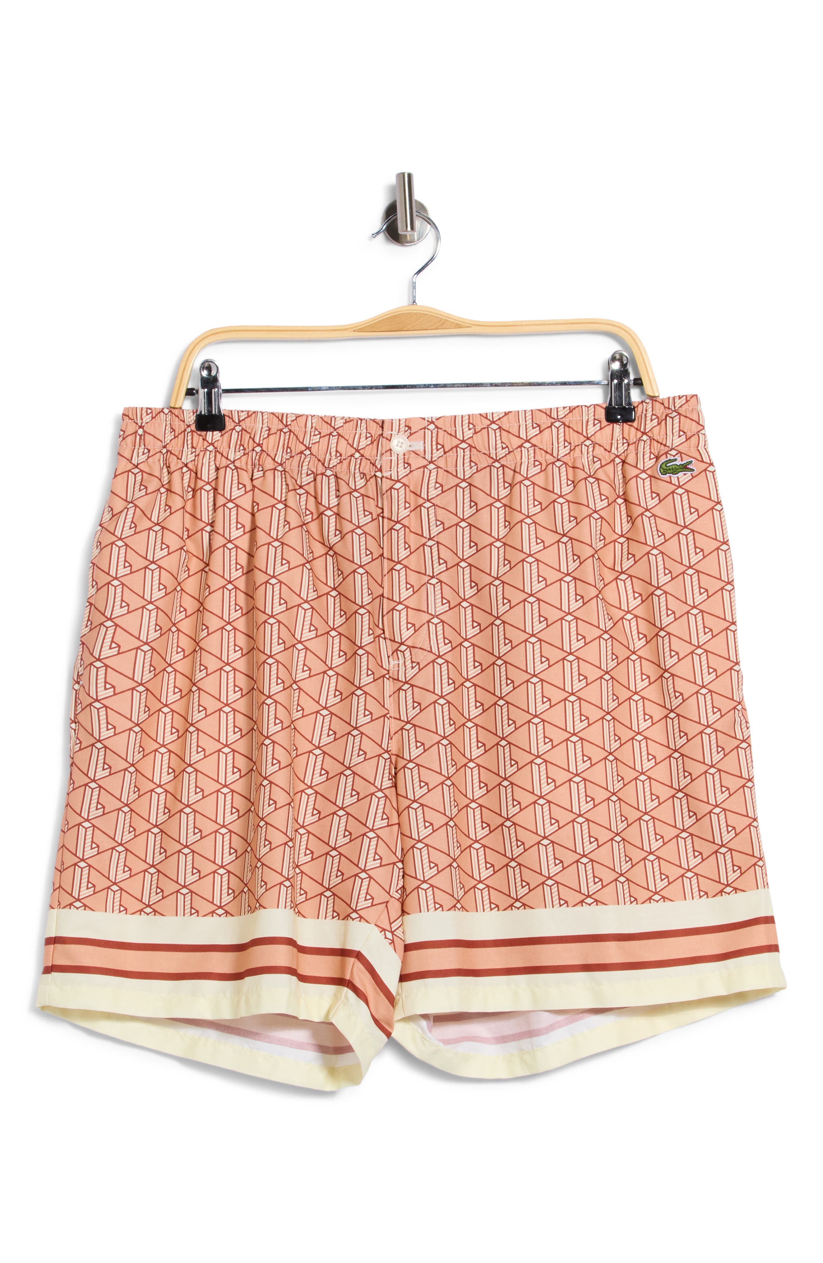 Monogram Relaxed Fit Pull-On Shorts