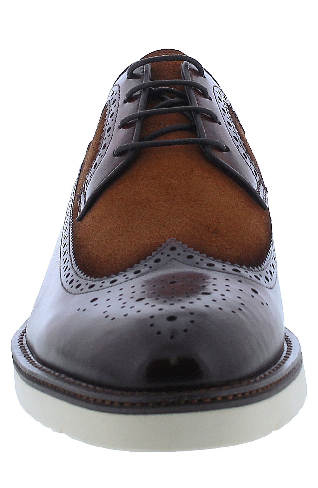 Compton Wingtip Derby, Alternate, color, COGNAC