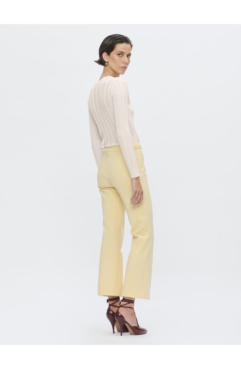 Callas Milano Rione V-Neck Rib Sweater, Alternate, color, Ivory