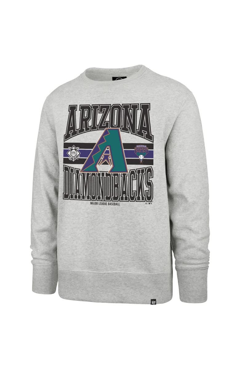 '47 Men's '47 Gray Arizona Diamondbacks Letters Headline Pullover Sweatshirt, Alternate, color, Gray