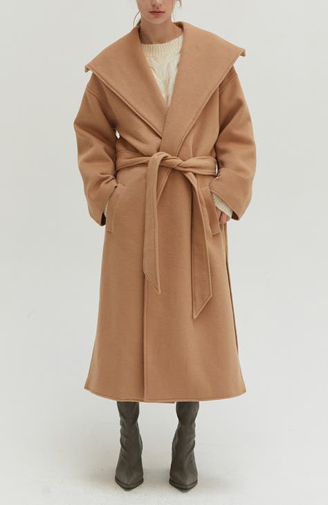 Women's Wrap Wool & Wool-Blend Coats | Nordstrom