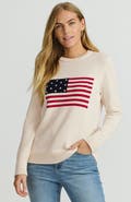 Lands' End Cotton Drifter Crew Neck Sweater - Embroidered
