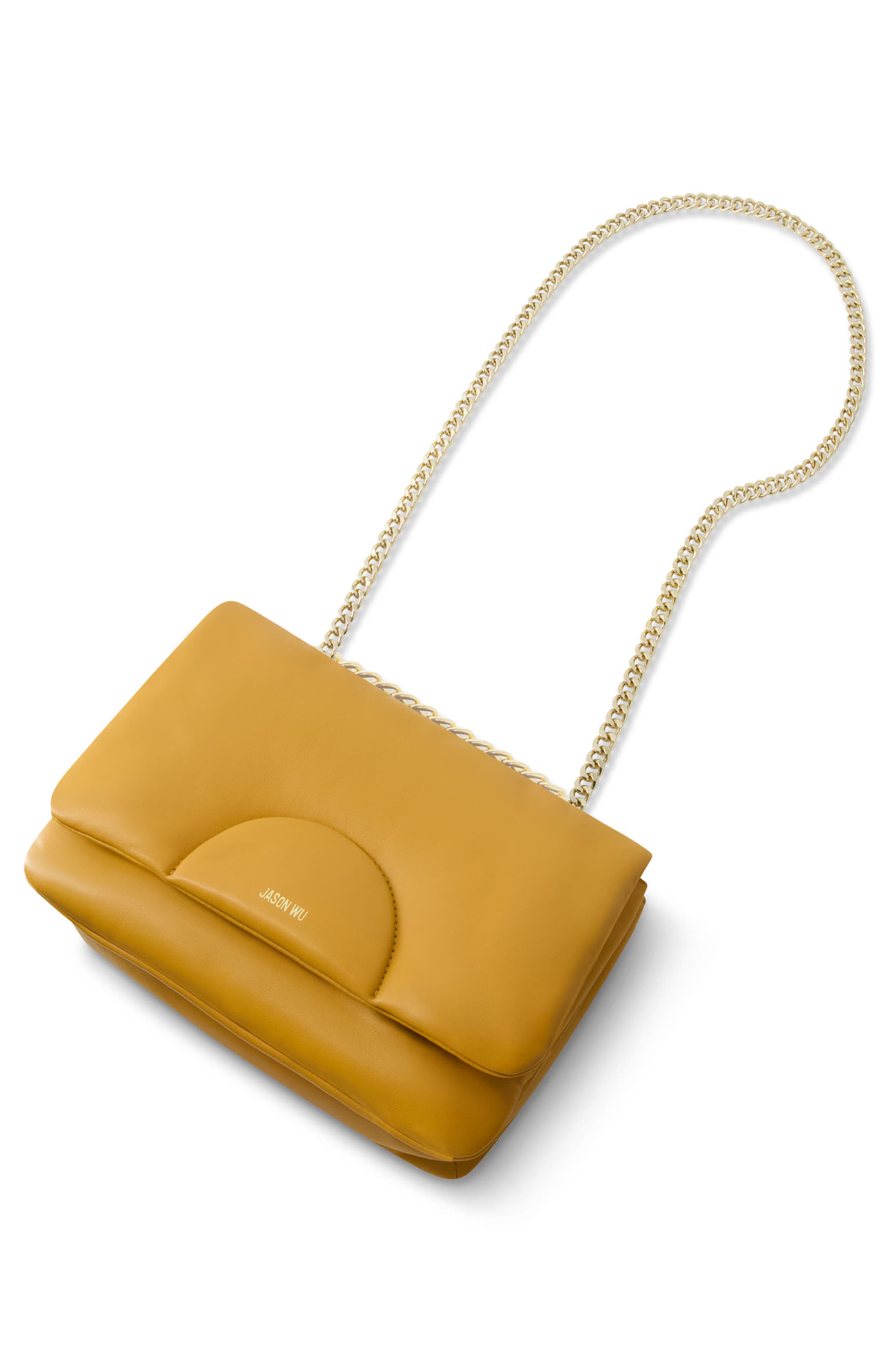 Convertible Chain Shoulder Bag, Alternate, color, CUB YELLOW