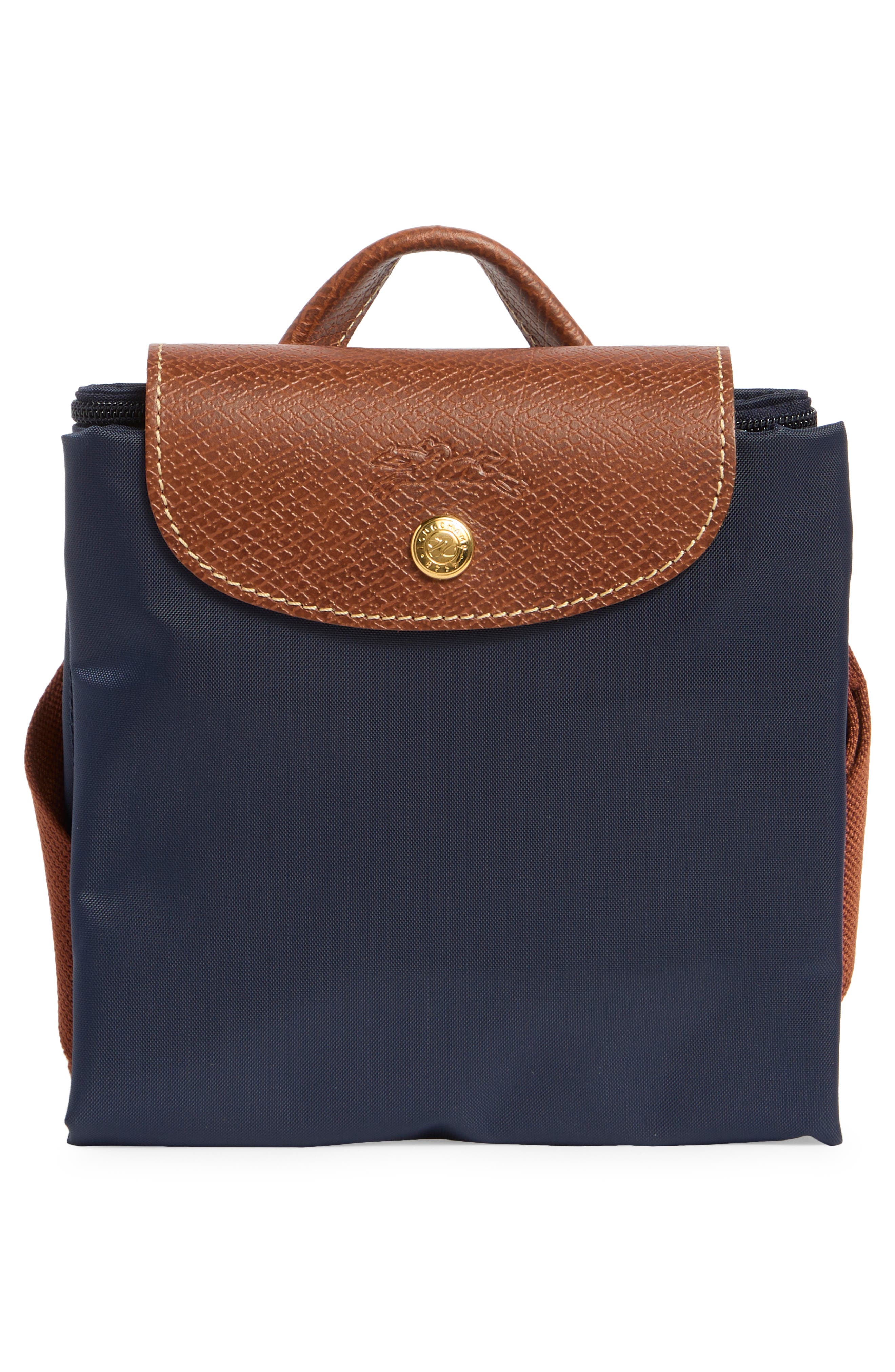 Medium Le Pliage Backpack, Alternate, color, NAVY