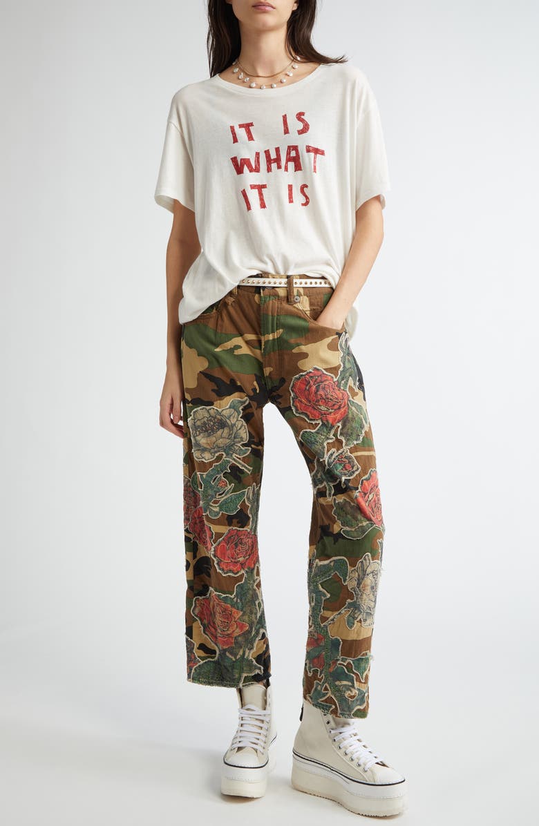 R13 It Is What It Is Cotton & Cashmere Graphic T-Shirt, Alternate, color, 