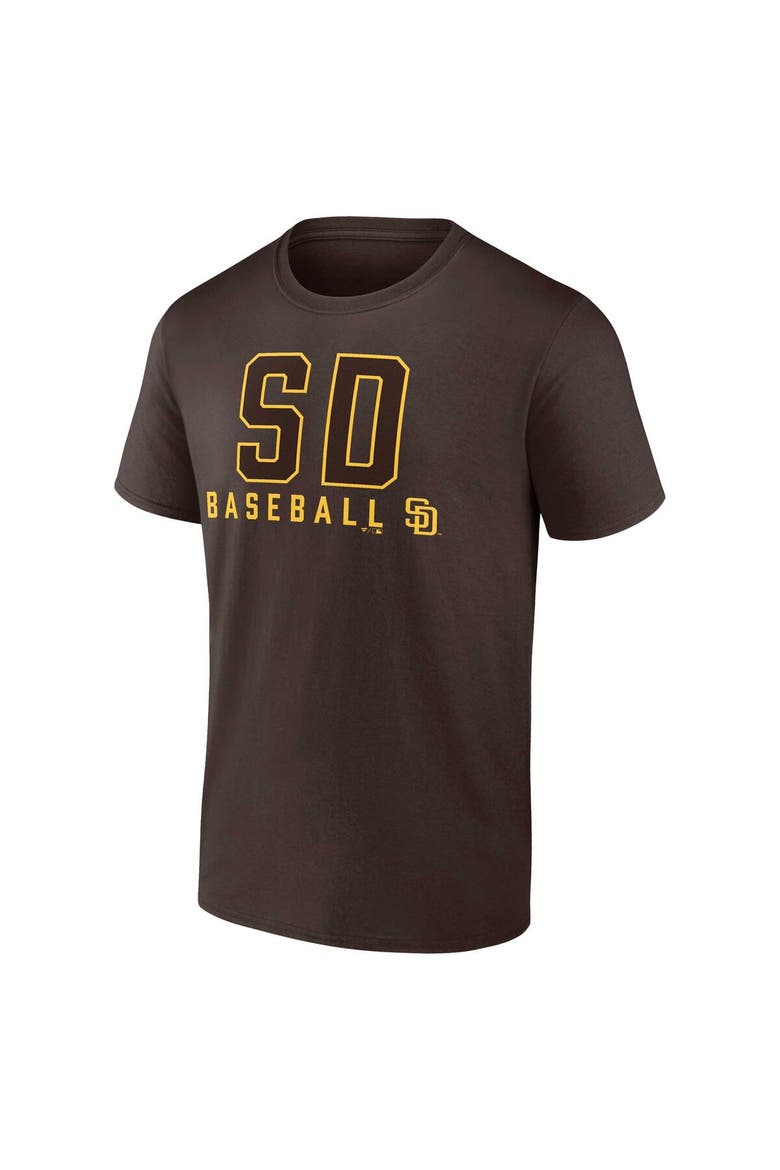 Men's Fanatics Branded Brown/White San Diego Padres Two-Pack Combo T-Shirt Set, Alternate, color, Brown