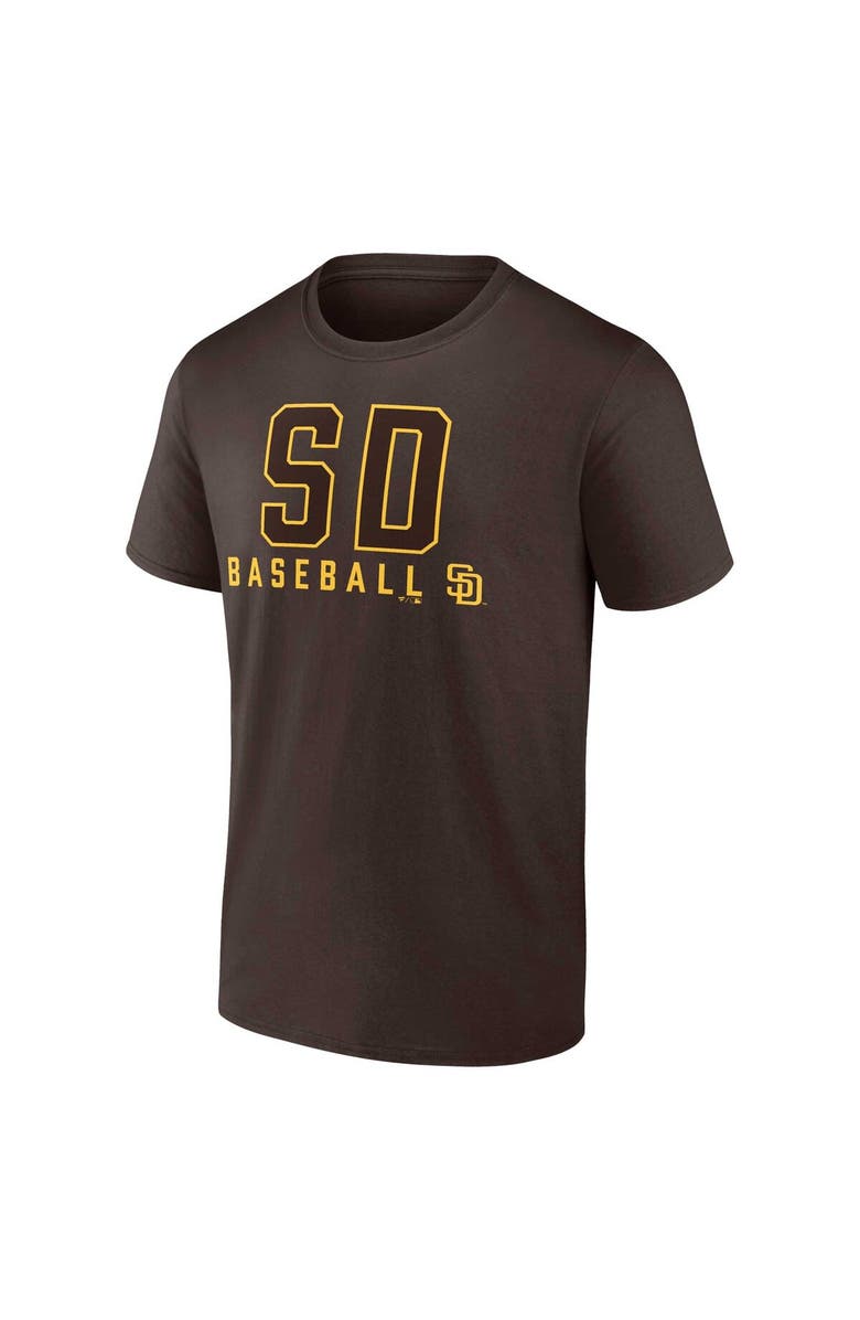 FANATICS Men's Fanatics Branded Brown/White San Diego Padres Two-Pack Combo T-Shirt Set, Alternate, color, 
