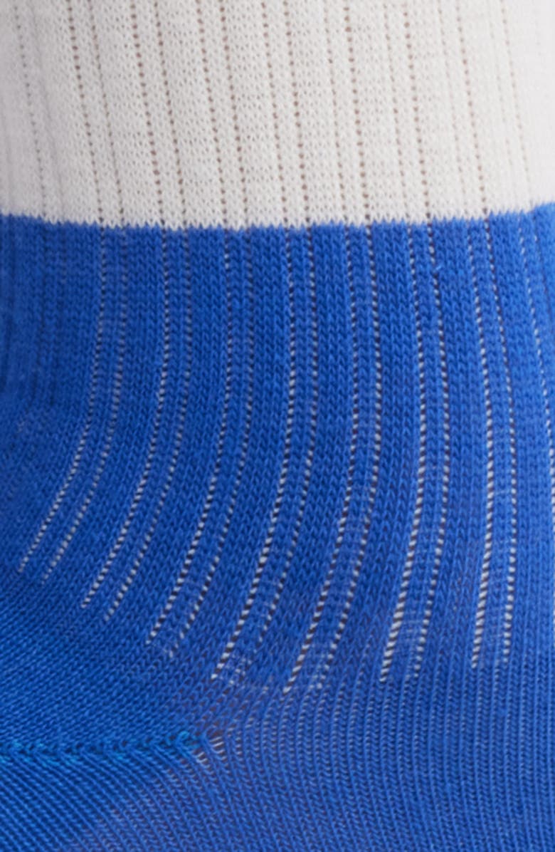 Damson Madder Sporty Stripe Organic Cotton Crew Socks, Alternate, color, Blue
