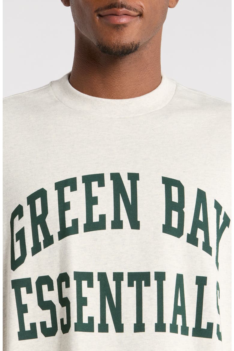 Green Bay Packers Merch Oversize Cotton Graphic T-Shirt, Alternate, color, OATMEAL HEATHER