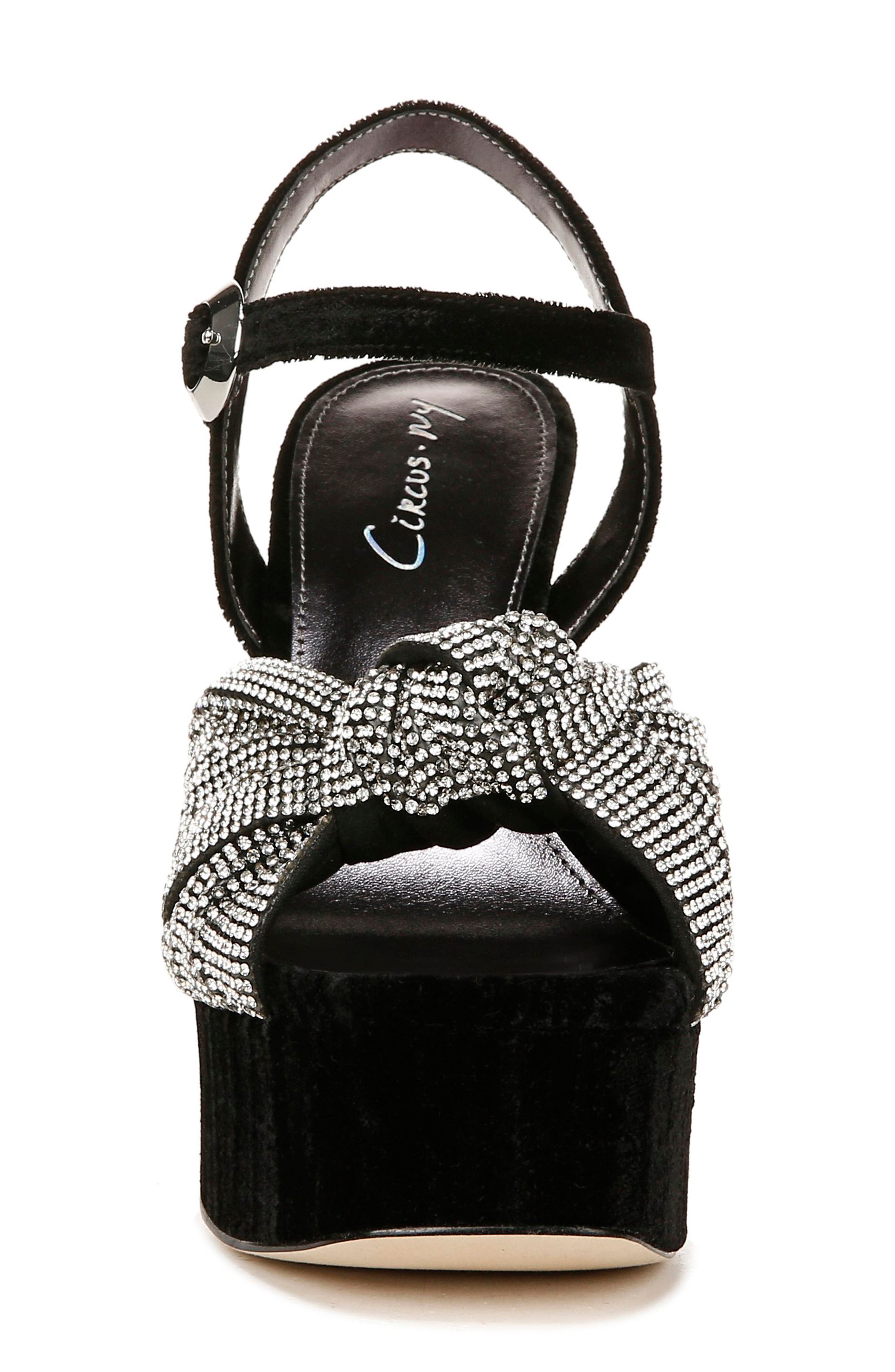 Circus NY by Sam Edelman Audrea Jewel Platform Sandal, Alternate, color, Black