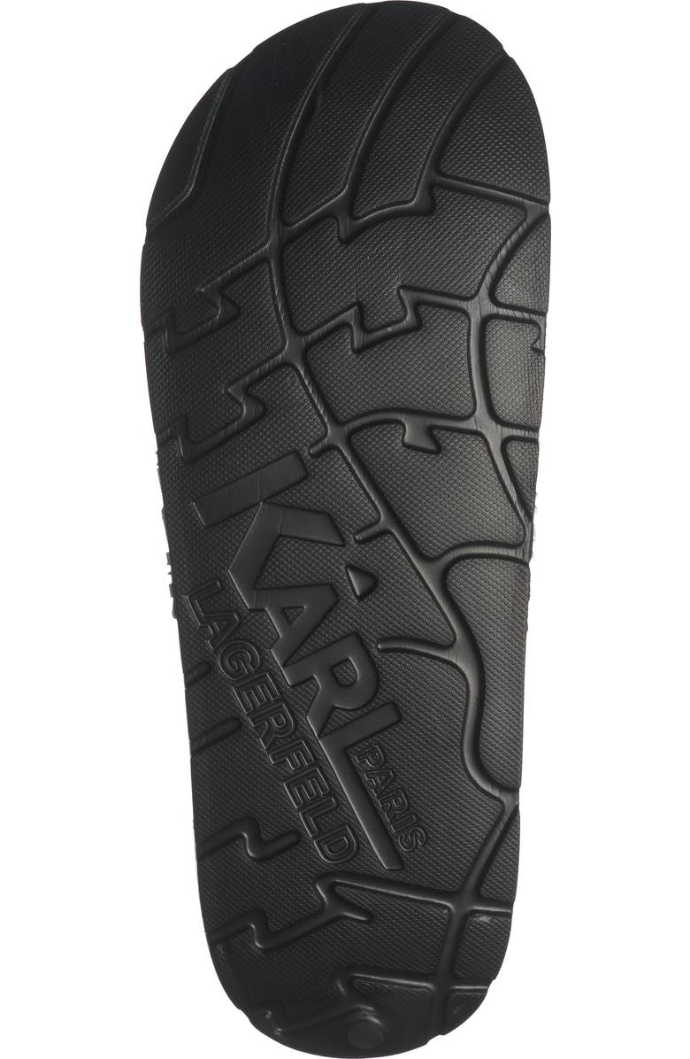 KARL LAGERFELD PARIS Block Logo Slide Sandal, Alternate, color, Black