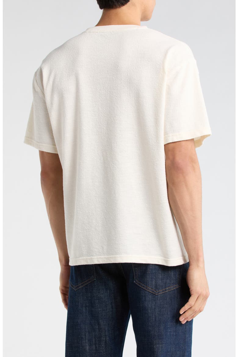 Textured Boxy Knit T-Shirt, Alternate, color, EGRET