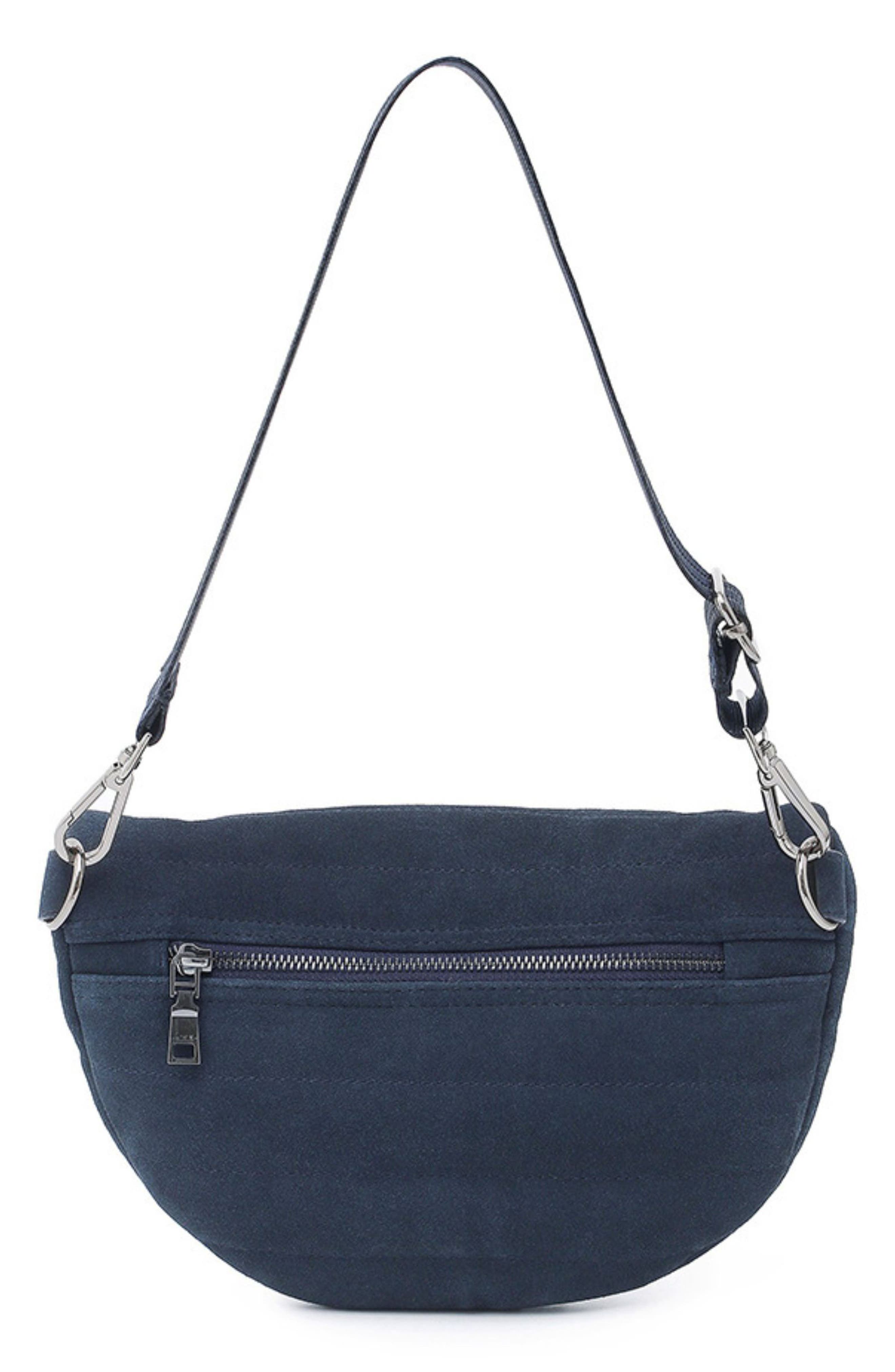 Little Runaway Suede Leather Belt Bag, Alternate, color, INDIGO SUEDE