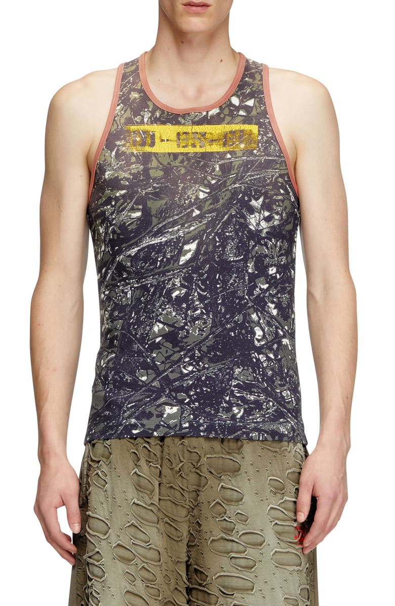 DIESEL<sup>®</sup> T-Lifty Camouflage Tank, Main, color, Very/ Black
