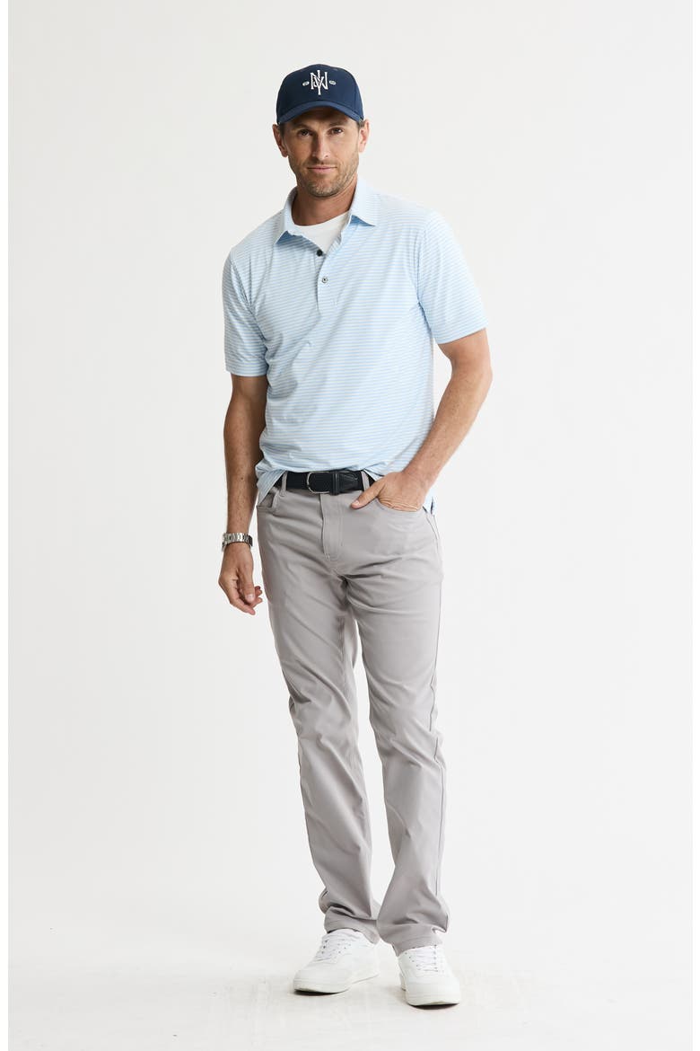 Performance Stripe Polo, Alternate, color, LIGHT BLUE STRIPE