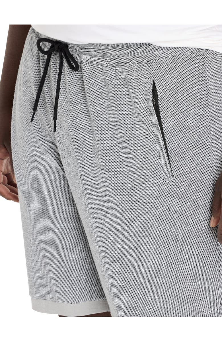 Society of One by DXL Big 
Tall Textured Shorts, Alternate, color, High Rise Grey