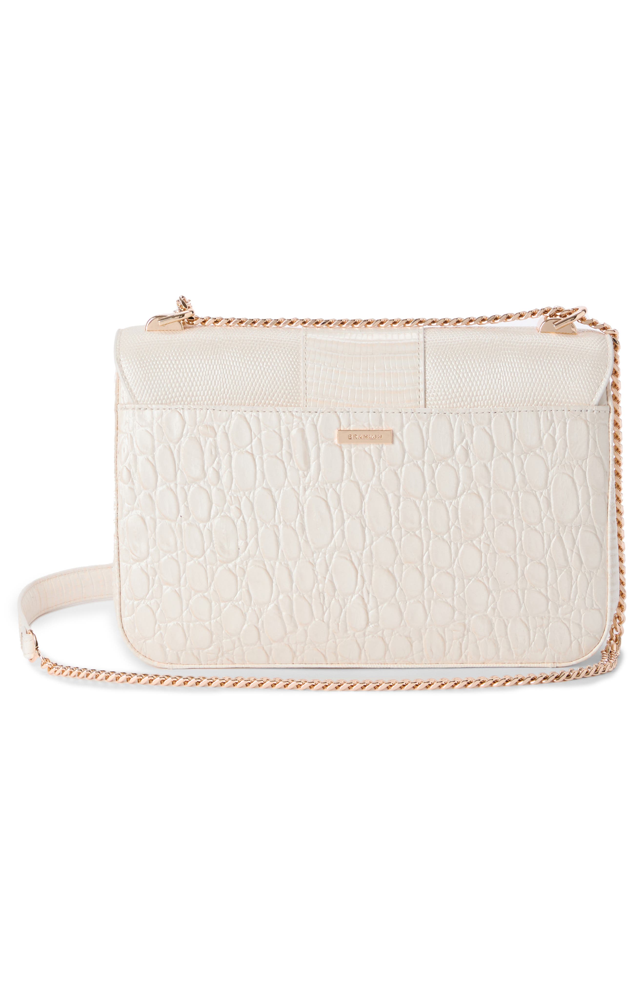 Brahmin Rosalie Embossed Leather Crossbody Bag, Alternate, color, 