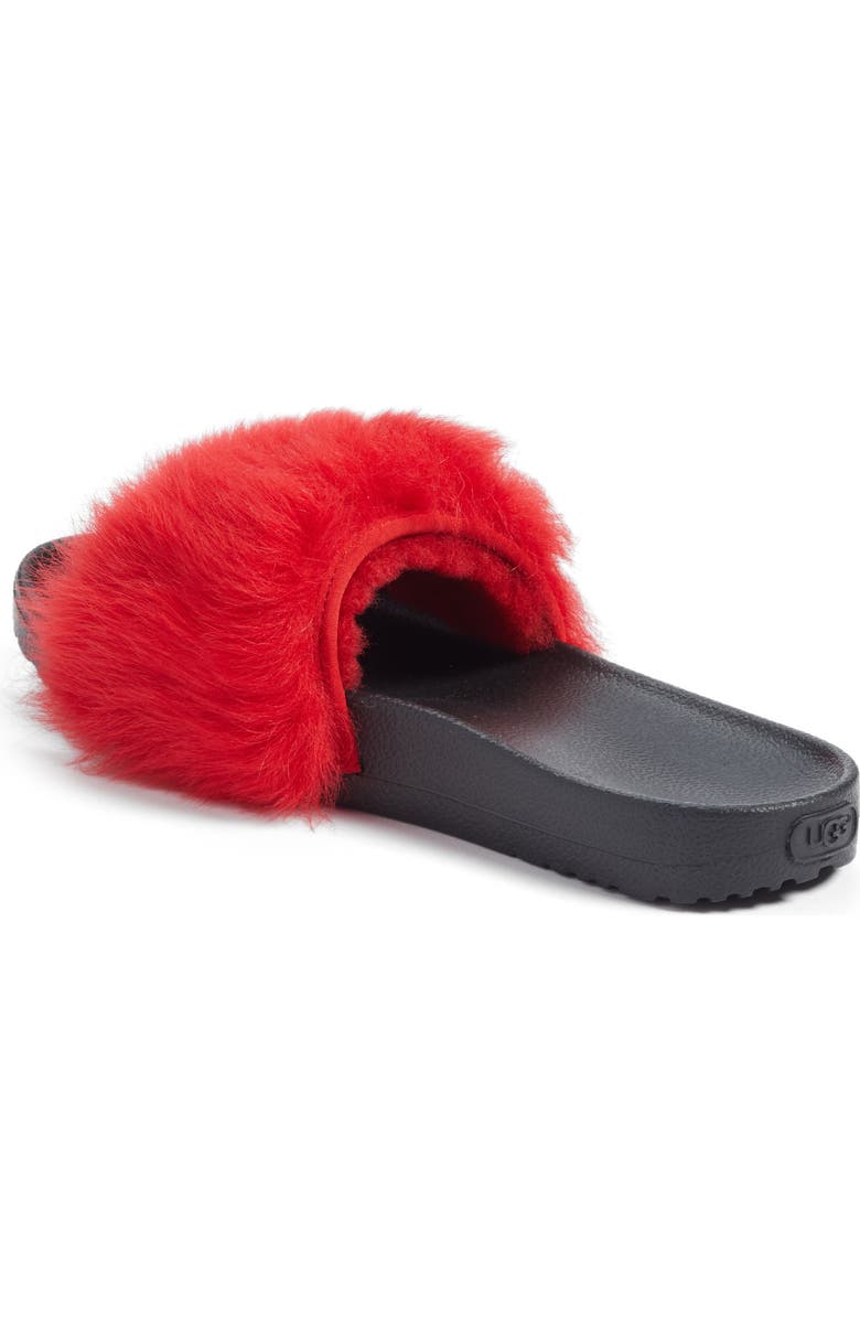 UGG<sup>®</sup> Royale Genuine Shearling Slide Sandal, Alternate, color,