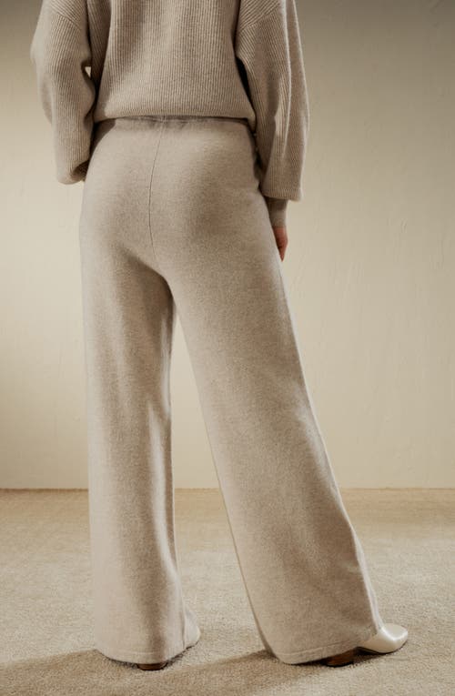 Lilysilk Fluid Cashmere Sweatpants In Beige