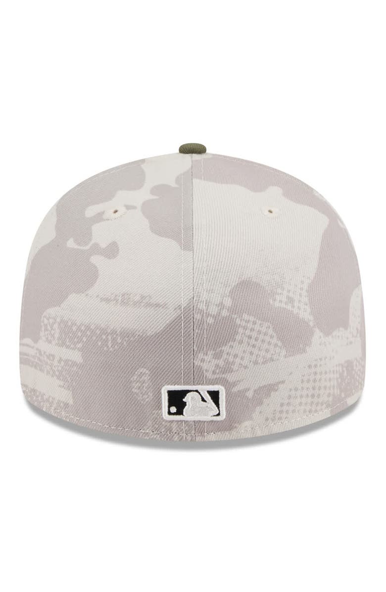 New Era Men's New Era Light Beige/Olive Tampa Bay Rays 2025 Armed Forces Day Low Profile 59FIFTY Fitted Hat, Alternate, color, Light Beige
