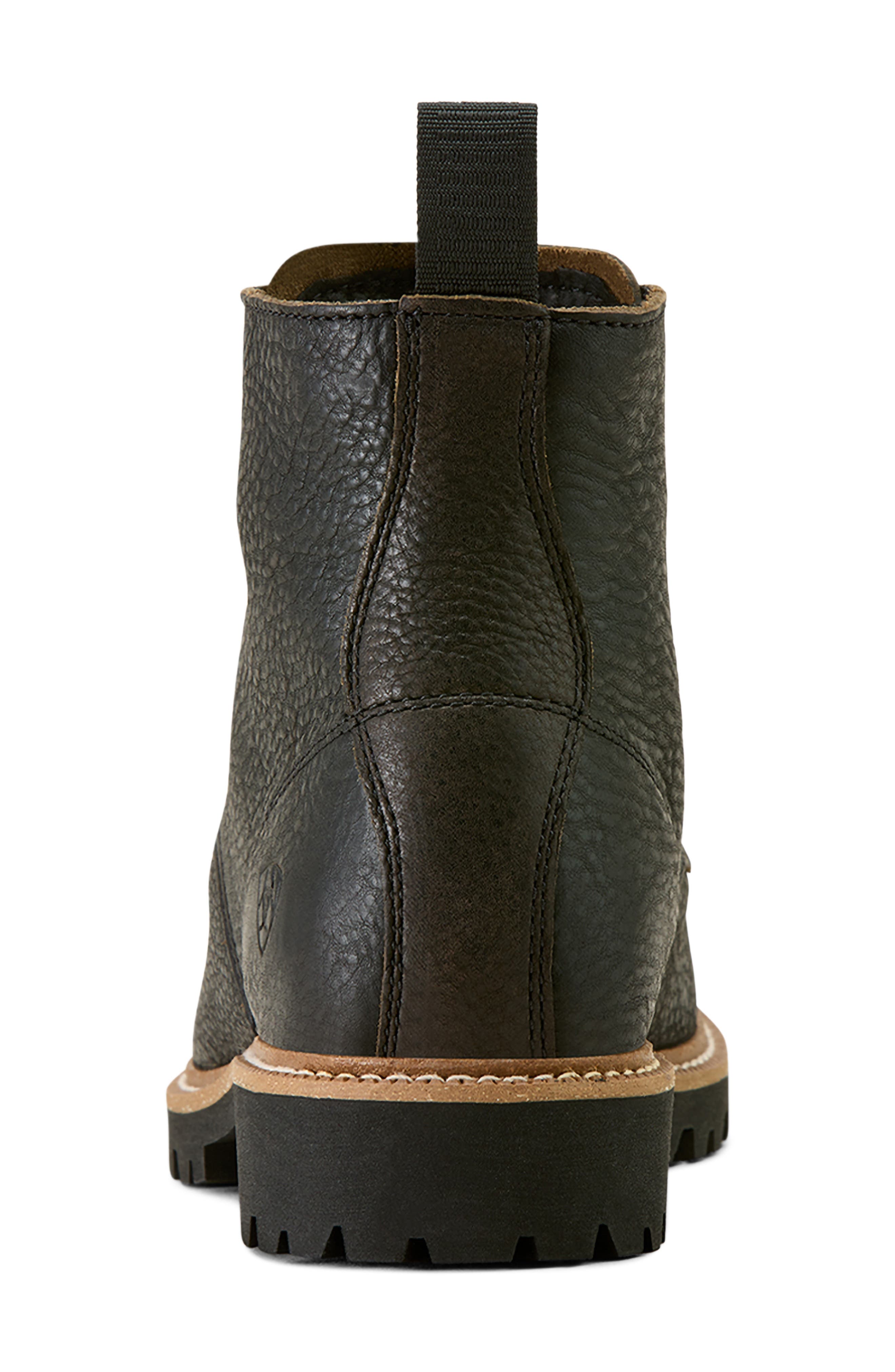 Split Rock Leather Boot, Alternate, color, BLACK