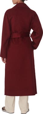 Varley Helston Long Belted Wool Blend Coat