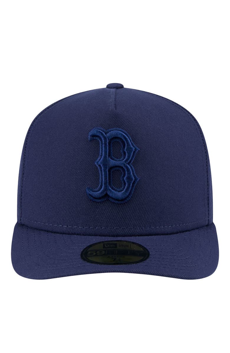 New Era Men's New Era Navy Boston Red Sox Color Pack A-Frame 59FIFTY Fitted Hat, Alternate, color, Navy