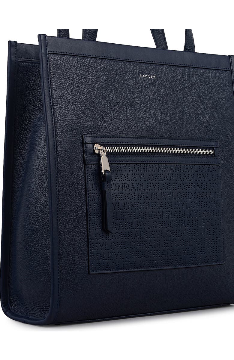 Radley Alba Place - Logo Medium Ziptop Tote Bag, Alternate, color, Ink