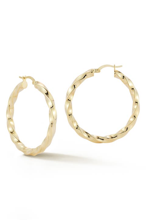 Twist Hoop Earrings