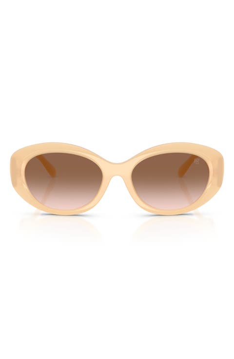 55mm Oval Gradient Sunglasses