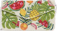 Collection XIIX Beaded Fruit Motif Clutch