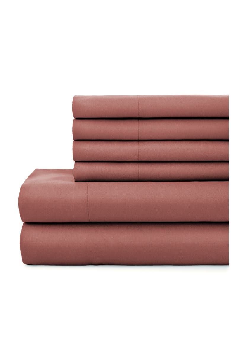 Vilano Springs Extra Deep Pocket Sheet Set, Main, color, MARSALA