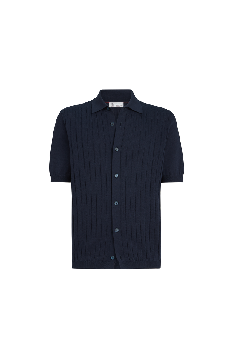 Brunello Cucinelli Knit shirt, Main, color, Navy Blue