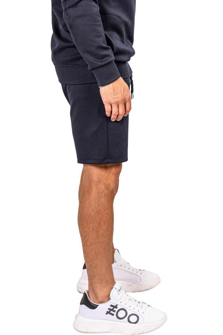 Elastic Waist Drawstring Shorts, Alternate, color, BLACK