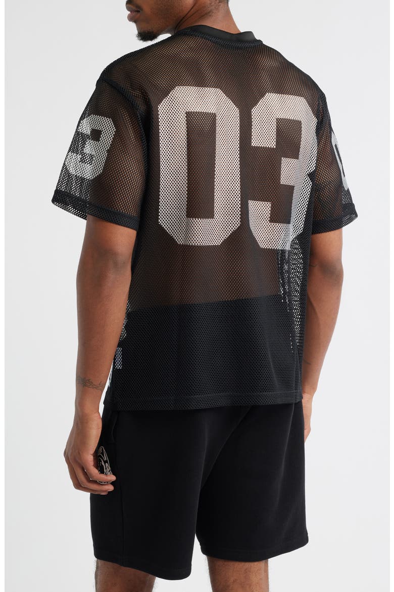 BB Varsity Mesh Football T-Shirt, Alternate, color, BLACK