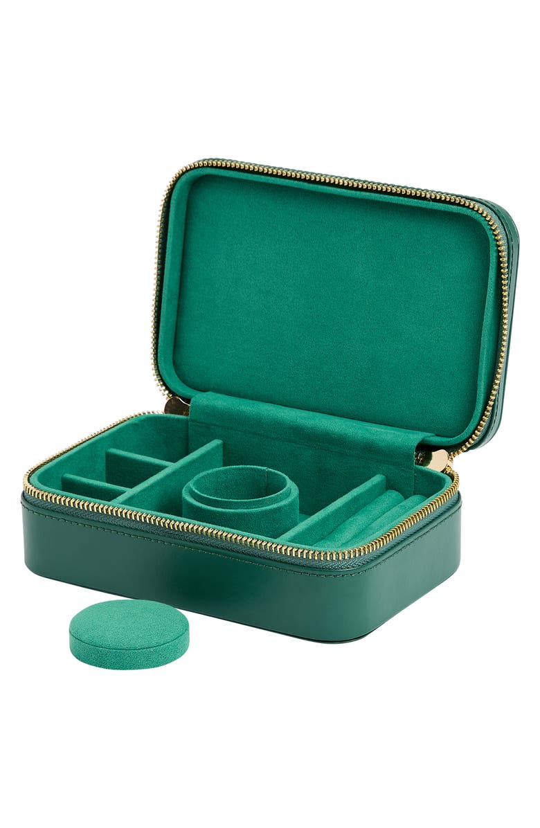 WOLF Sophia Travel Zip Case, Alternate, color, Forest Green