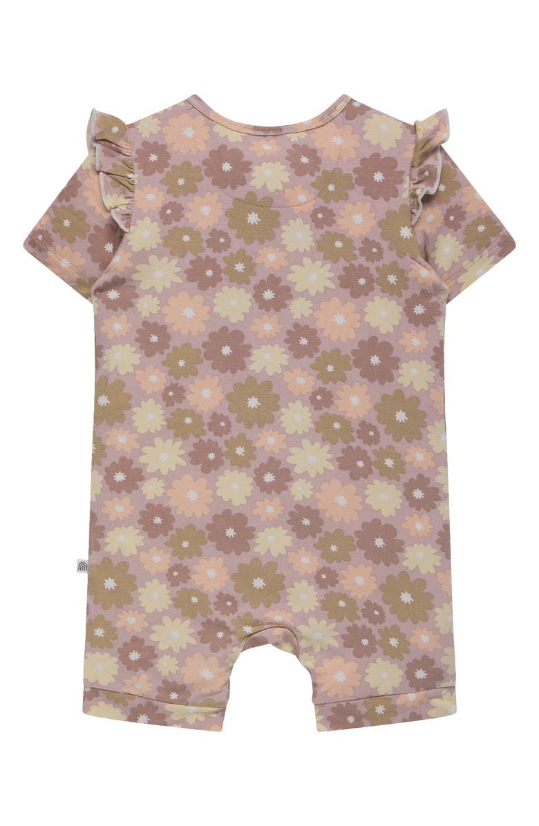 Kynd Baby Day or Night Frill Short Sleeve Romper, Alternate, color, Bold Floral
