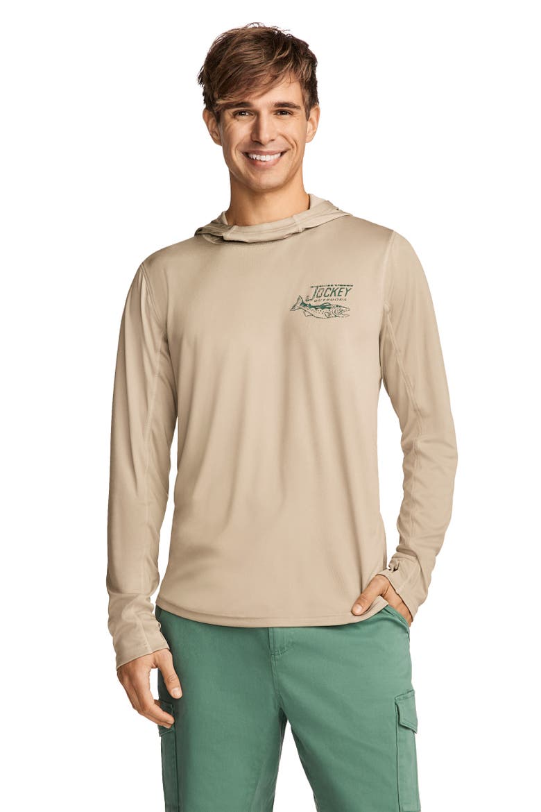 Outdoors by Luke Bryan Men's Long Sleeve Hooded Sun Shirt, Main, color, Scout