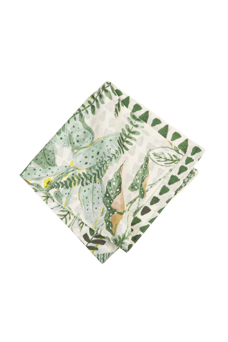 Parson Napkin Set of 6, Alternate, color, Green