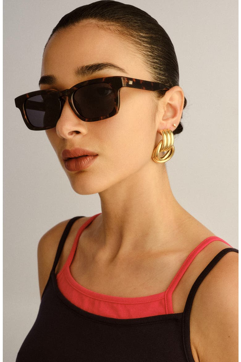 Iceman 52mm Square Sunglasses, Alternate, color, TOKYO TORT / SMOKE MONO