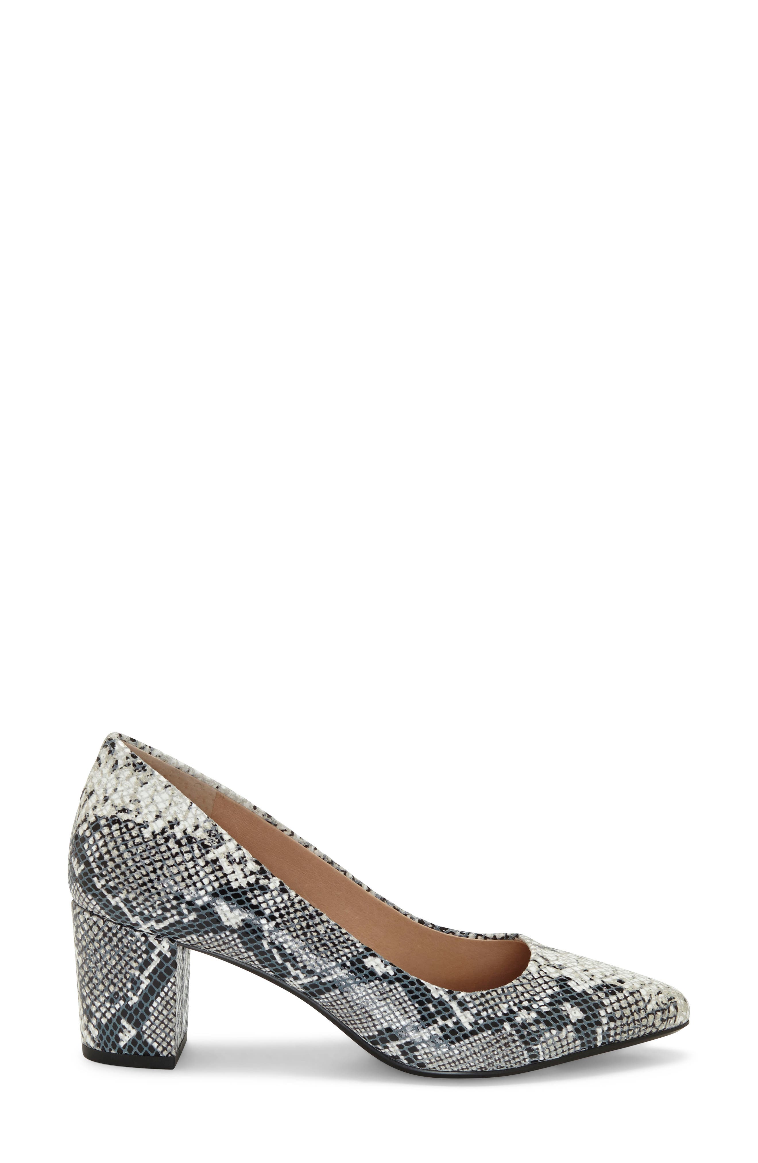 Ryanna Pump, Alternate, color, WHITE SNAKE PRINT LEATHER