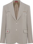 PCFG Cotton Zip Detail Woven Blazer
