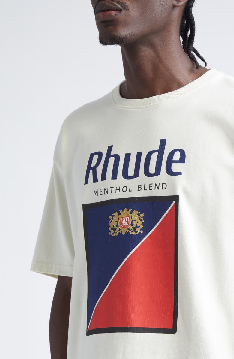 Rhude Collins Fumar Graphic T-Shirt, Alternate, color, White/ Navy/ Red/ Black/ Yello