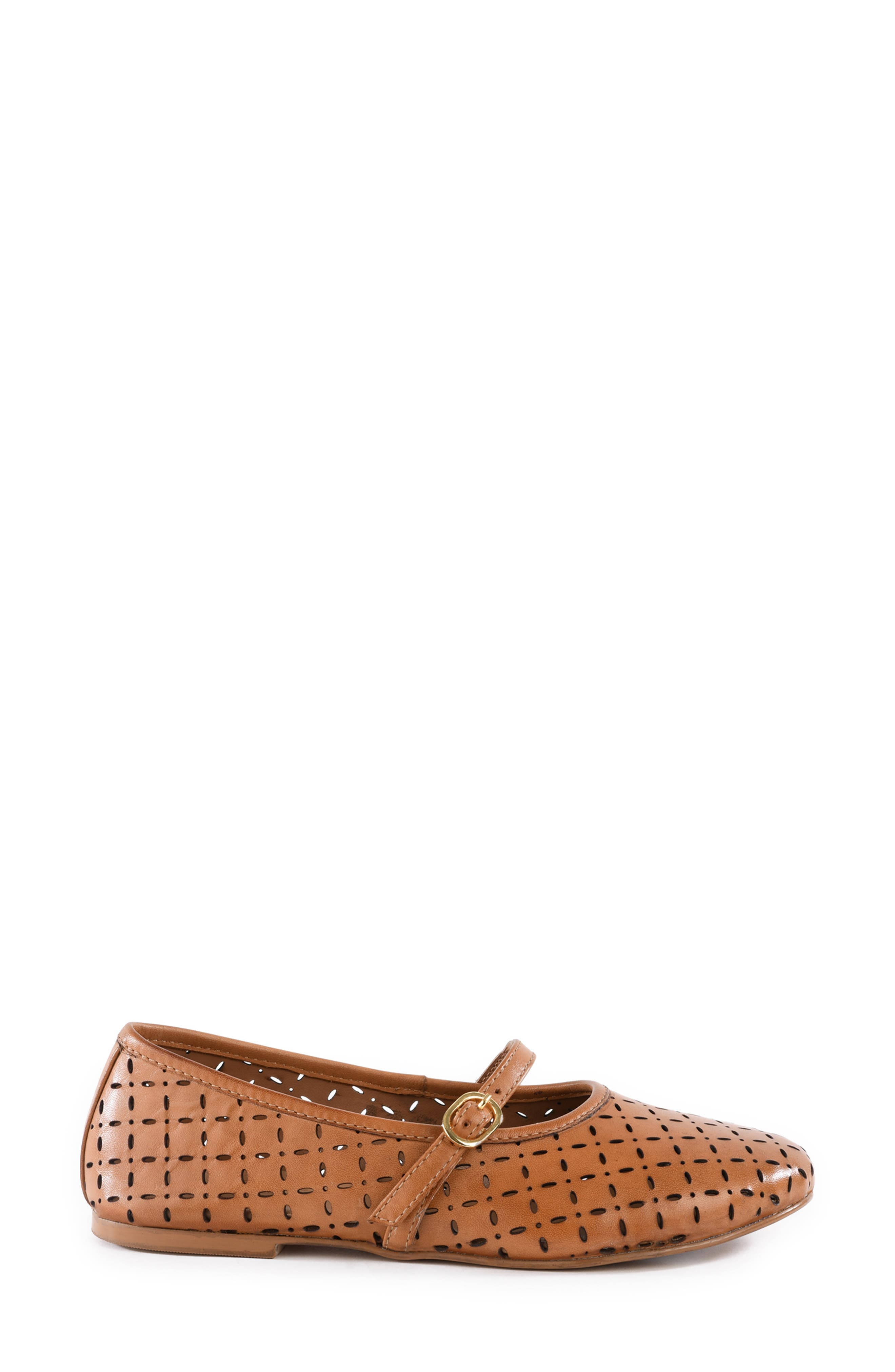 Seychelles Skyler Lasercut Ballet Flat, Alternate, color, Tan