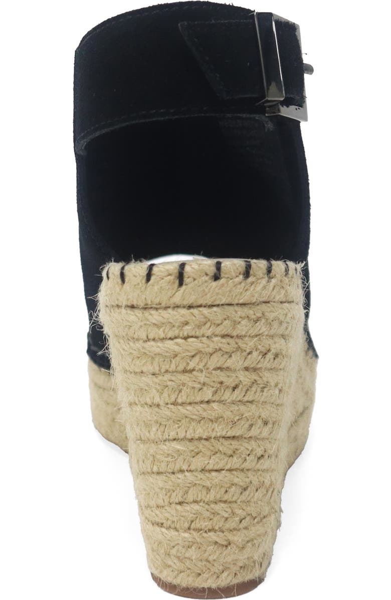 Kenneth Cole Olivia Platform Wedge Sandal, Alternate, color, Black Suede